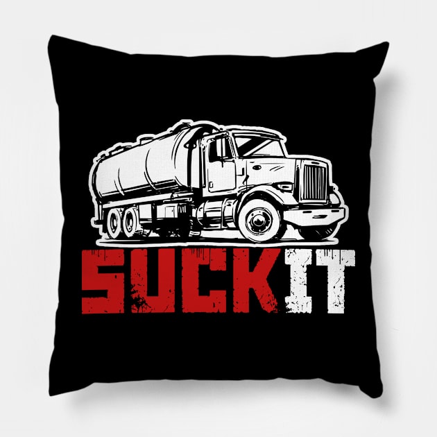 Vac Truck Pillow by Andreeastore  