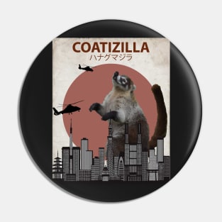 Coatizilla - Coati Mundi Giant Monster Pin