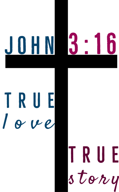 True Love True Story John Three Sixteen | God Love Design Kids T-Shirt by Happy - Design