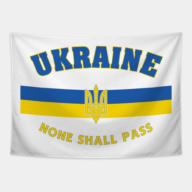 Ukraine - None shall pass Tapestry by JustSka