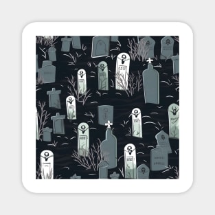 Halloween Decorations 30 - Graveyard/Tombstones Magnet