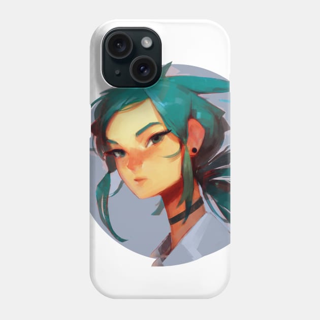 Cat Portrait Phone Case by samuelyounart