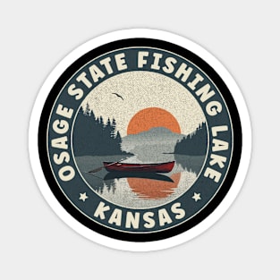 Osage State Fishing Lake Kansas Sunset Magnet