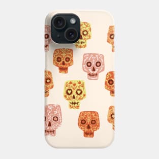 Dia de los Muertos Mexican Decorated Skull Art Phone Case