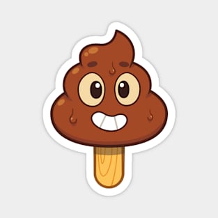 Poop on Stick Plain Magnet