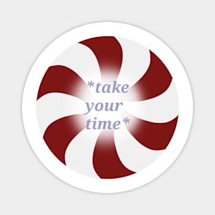 Spiral Clock - Red Candy Magnet