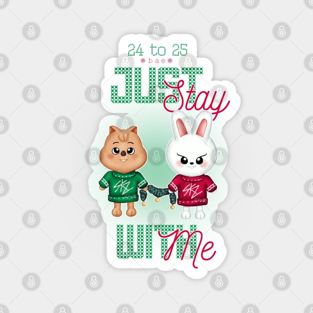 STAY with me  - Minsung / SKZOO Magnet by LChiaraArt