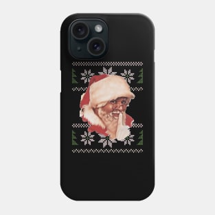 Black Santa Ugly Christmas Sweater Phone Case
