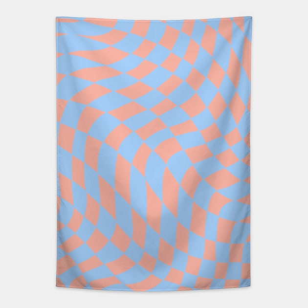 Warped Checkerboard Tapestry by Velvet Earth