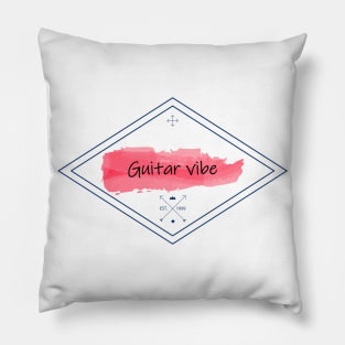 Guitar vibe Artwork Pillow