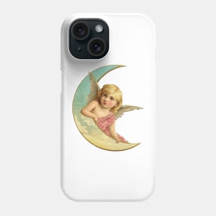 Victorian Moon Cherub Phone Case