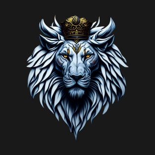 Blue lion art design T-Shirt