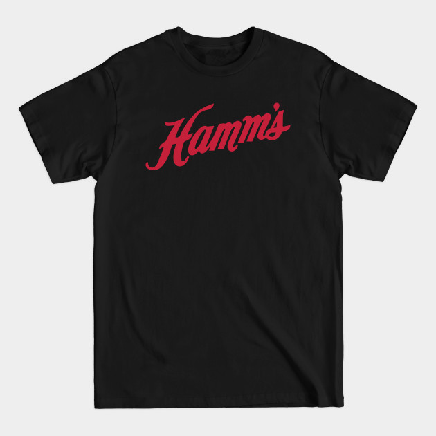 Hamm's Beer Slanted Logo in red - Hamms Beer - T-Shirt