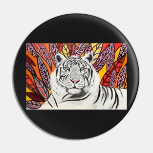 White Tiger Pin