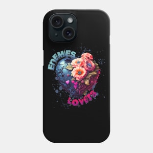 Enemies to lovers floral heart motif Phone Case