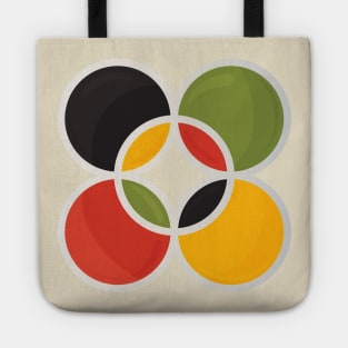 Kintinkantan Adinkra symbol in Pan African colors Tote