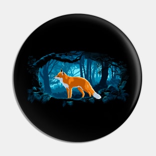 Fox in the forest Pin