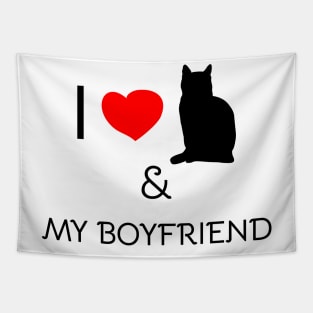 I love my cat and my boyfriend Tapestry