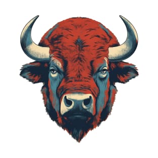 Buffalo Red Blue and  Ture T-Shirt