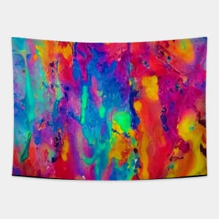 Abstract Cosmic Colors Splashes and merging mixing Tapestry