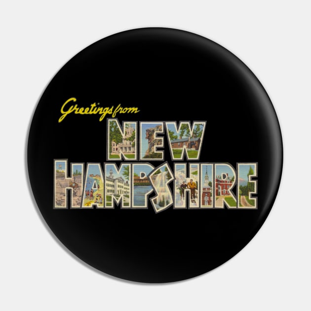 Greetings from New Hampshire Pin by reapolo