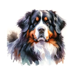 Bernese Mountain Dog Watercolor - Beautiful Dog T-Shirt