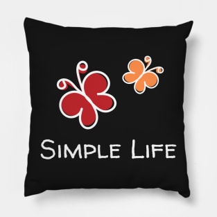 Simple Life - Abstract Butterflies Pillow