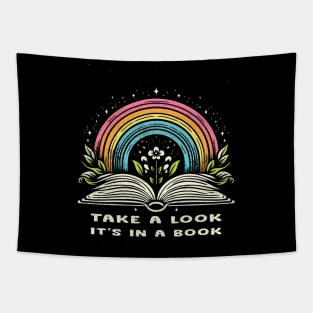 Take a look it is in a book // Vintage Design Tapestry