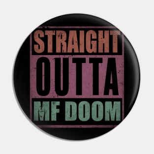 Lovely Name Mf Doom Flowers Proud Classic Styles Pin