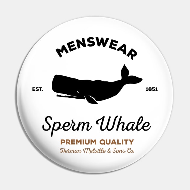 Sperm Whale menswear Pin by JJFarquitectos