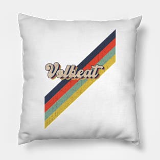 retro vintage color Volbeat Pillow