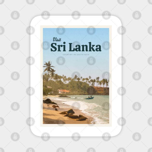 Visit Sri Lanka Magnet by Mercury Club