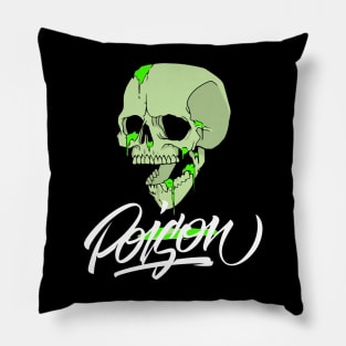 Skull Green Liquid Poisoned Pillow