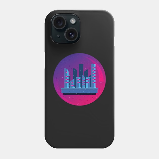 city on mars Phone Case by KyrgyzstanShop