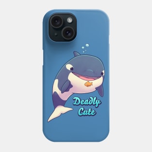 Deadly Cute Orca // Kawaii Whale, Sea Life, Animals Phone Case