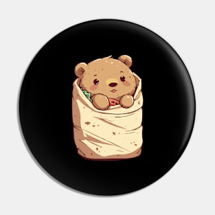 Bear-rito - Grizzly Bear Pin