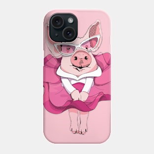 Pig Pink Dress Phone Case