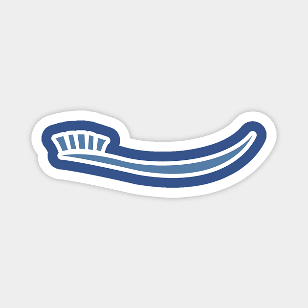 Tooth brush vector icon design. Dentist and dental clinic vector logo design. Magnet by AlviStudio