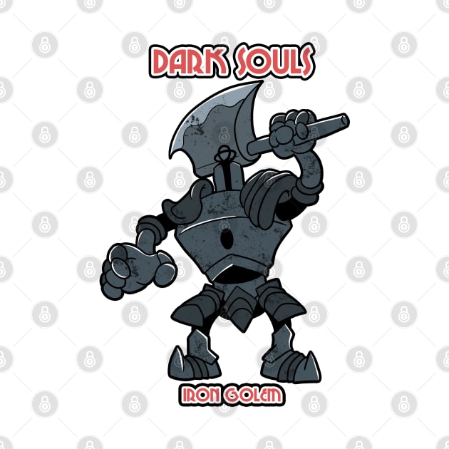 IRON GOLEM IN CUPHEAD STYLE by Mustakro