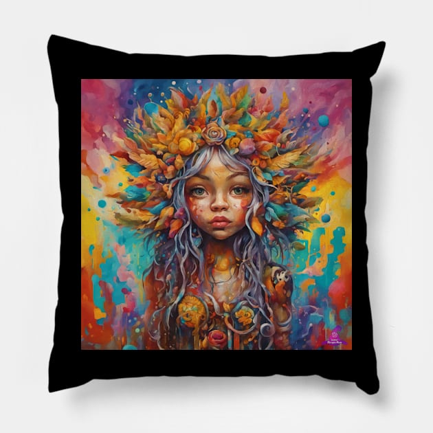 SUN WITCH Pillow by Morrigan Austin