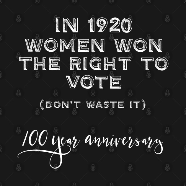 Suffragette Women's Vote 100 Years Centennial by Pine Hill Goods