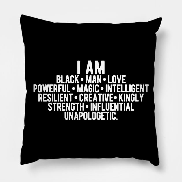 I AM A Strong Black Man | African American Pillow by UrbanLifeApparel