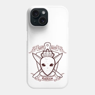 Radish and Knife Coat of Arms Phone Case