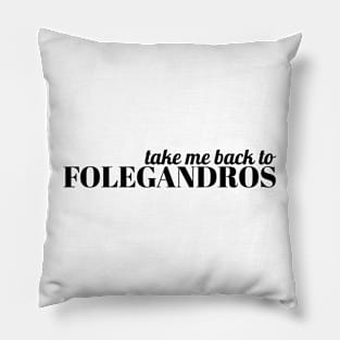 Take me back to Folegandros Pillow