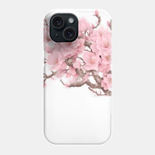 Sakura bonsai, Sakura, Flowers, Bloom, Cherry blossom, Sakura flowers, Sakura trees, Sakura blossom, Wall art, Modern art Phone Case