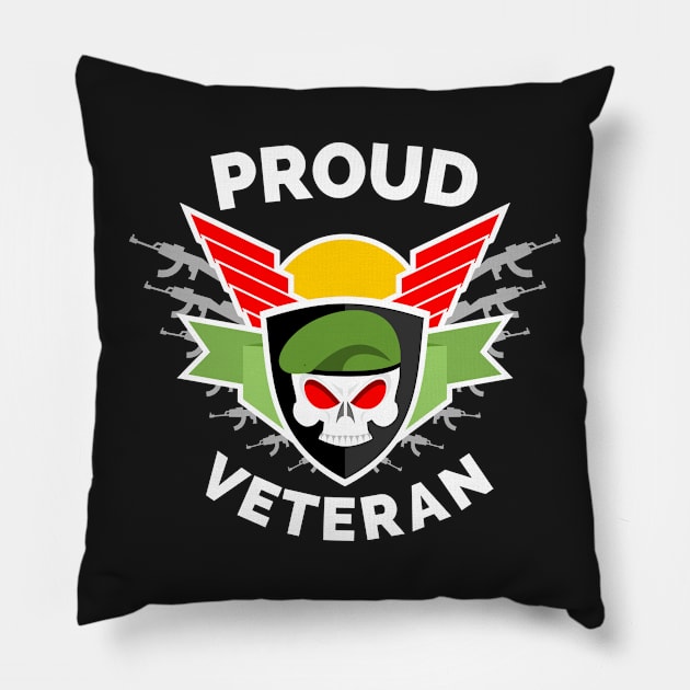 Veterans day, freedom, is not free, lets not forget, lest we forget, millitary, us army, soldier, proud veteran, veteran dad, thank you for your service Pillow by Famgift