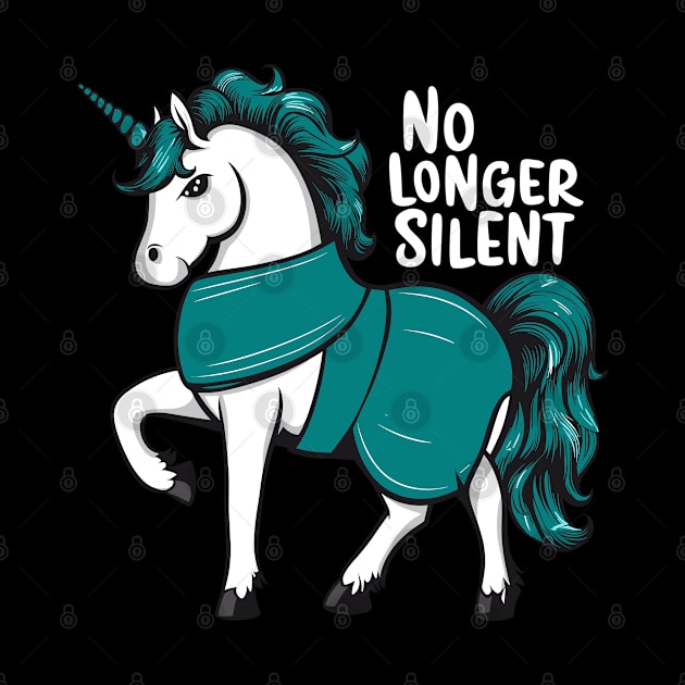 No Longer Silent, Unicorn, Sexual Assault Awareness Month by Adam Brooq