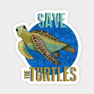 Save the turtles Magnet