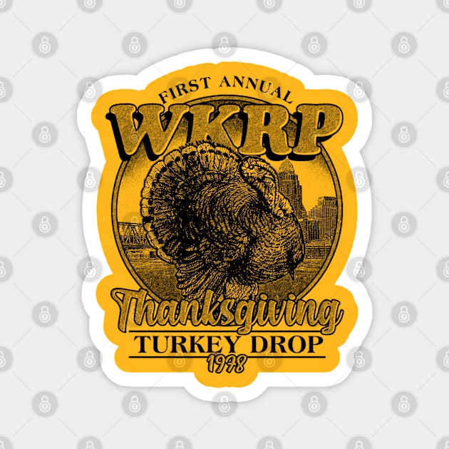 WKRP Turkey Drop 1978 Pencil Art Magnet by Dis-WayPorartgallery