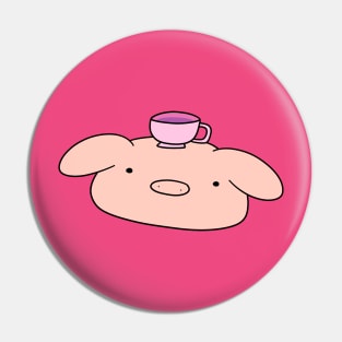 Teacup Pig Face Pin